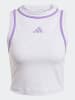 adidas Top in Hellgrau/ Lila