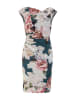 SWING Kleid in Blau/ Creme