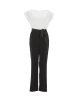 SWING Jumpsuit zwart/wit