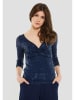 SWING Paillettenblouse donkerblauw