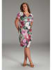 SWING Jurk groen/roze