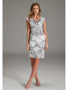 SWING Jurk lila/wit