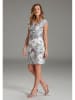 SWING Jurk lila/wit