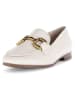 Gabor Leren mocassins wit