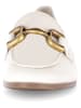 Gabor Leren mocassins wit
