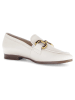 Gabor Leren mocassins wit