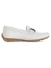 Gabor Leren mocassins wit