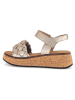 Gabor Leder-Keilsandaletten in Beige