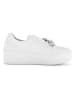 Gabor Leren sneakers wit/zilverkleurig