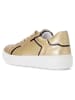 Gabor Leren sneakers goudkleurig/zwart