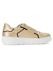 Gabor Leren sneakers goudkleurig/zwart