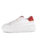 Gabor Leren sneakers wit/rood