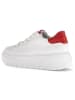 Gabor Leren sneakers wit/rood