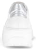Gabor Leren sneakers wit/zilverkleurig