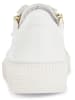 Gabor Leren sneakers wit/goudkleurig