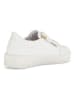 Gabor Leren sneakers wit/goudkleurig