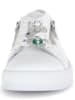 Gabor Leren sneakers wit/zilverkleurig