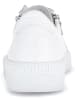 Gabor Leren sneakers wit/zilverkleurig