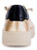 Gabor Leren sneakers goudkleurig/zwart