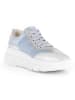 Gabor Leren sneakers lichtblauw/zilverkleurig/grijs