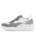 Gabor Leren sneakers wit/grijs/zilverkleurig
