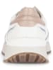 Gabor Leder-Sneakers in Weiß/ Hellblau/ Beige