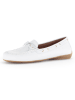 Gabor Leren mocassins wit