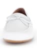 Gabor Leren mocassins wit