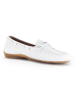 Gabor Leren mocassins wit