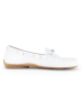 Gabor Leren mocassins wit