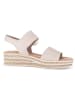 Gabor Leder-Keilsandaletten in Beige