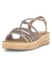 Gabor Sleehaksandalen goudkleurig/lichtbruin