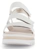 Gabor Leren sleehaksandalen wit