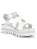 Gabor Leren sleehaksandalen wit