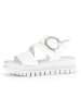 Gabor Leren sleehaksandalen wit
