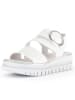 Gabor Leren sleehaksandalen wit