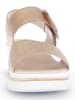 Gabor Leder-Keilsandaletten in Beige