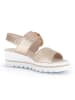 Gabor Leder-Keilsandaletten in Beige