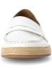 Gabor Leren mocassins wit