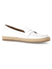 Gabor Leren mocassins wit