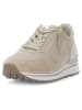 Gabor Leren sneakers beige/goudkleurig