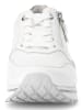 Gabor Leren sneakers wit/zilverkleurig