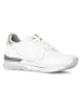Gabor Leren sneakers wit/zilverkleurig