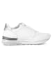 Gabor Leren sneakers wit/zilverkleurig