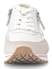 Gabor Leder-Sneakers in Weiß/ Beige