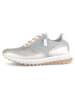 Gabor Leren sneakers zilverkleurig/beige