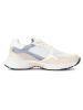 Gabor Leder-Sneakers in Weiß/ Beige/ Hellblau