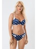 Valea Push-up beha "Maura" donkerblauw/wit