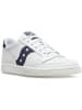 Saucony Leder-Sneakers "Jazz Court" in Weiß/ Dunkelblau