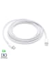 DAM Kabel USB-C w kolorze białym